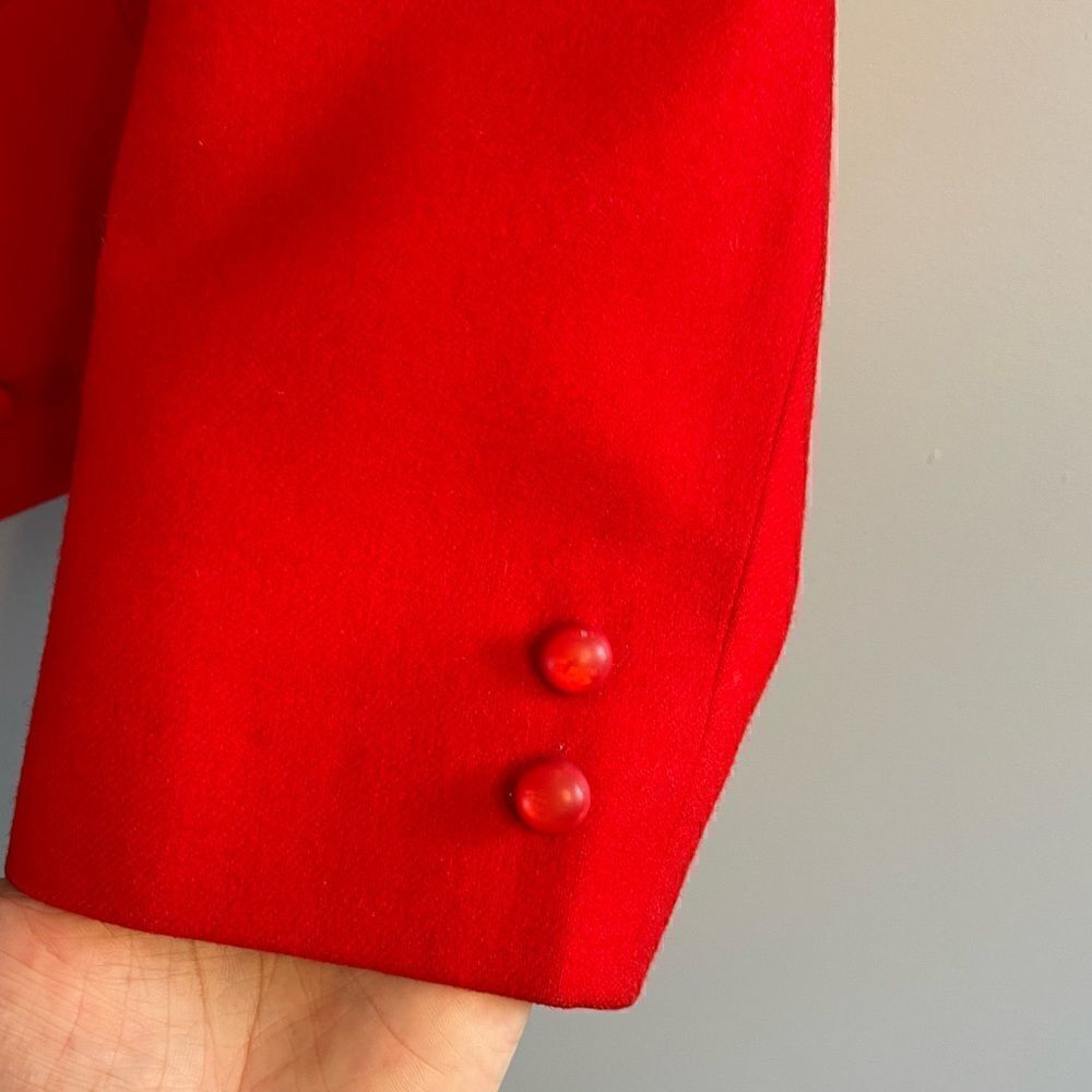 VTG Pendleton Blazer Cropped Jacket || Red - Picture 9 of 16